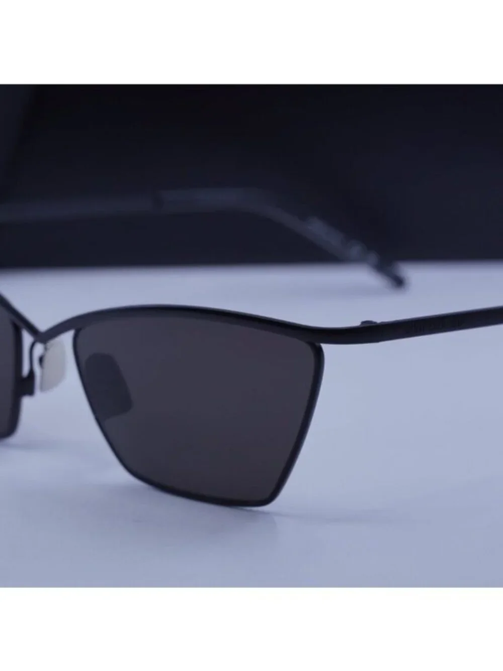 Saint Laurent SL637 001 Cat Eye Sunglasses - Black